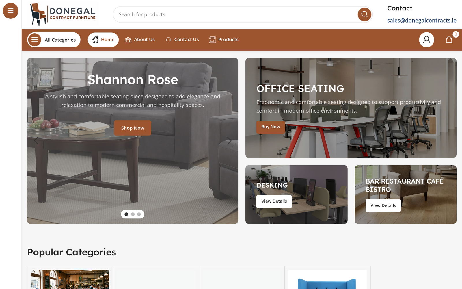 Donegal Contract Furniture — DigiSense client project