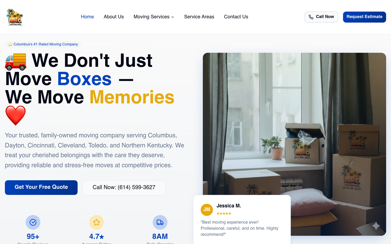 Island Express Movers — DigiSense client project